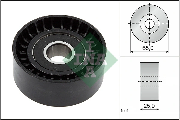 Deflection/Guide Pulley, V-ribbed belt